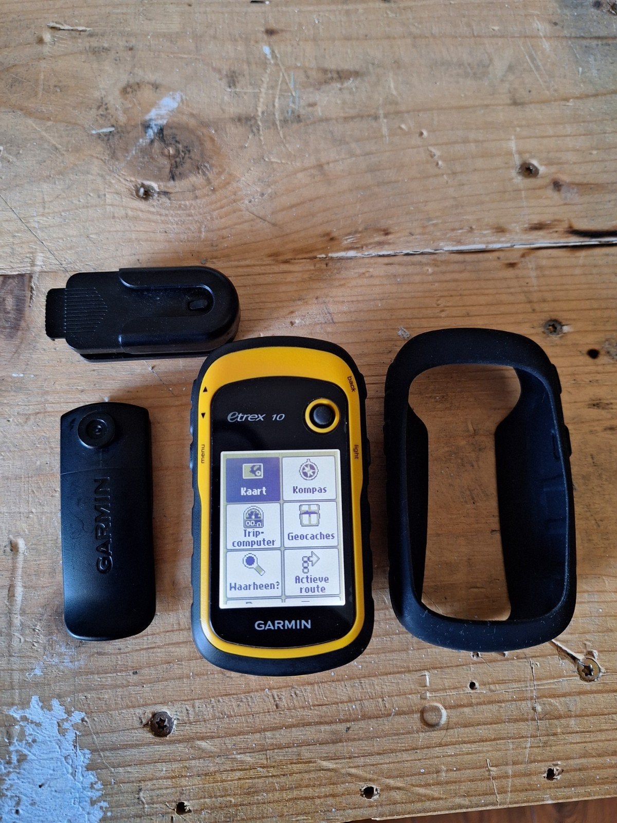 Garmin eTrex 10 GPS-apparaat met accessoires, Ophalen, Gebruikt
