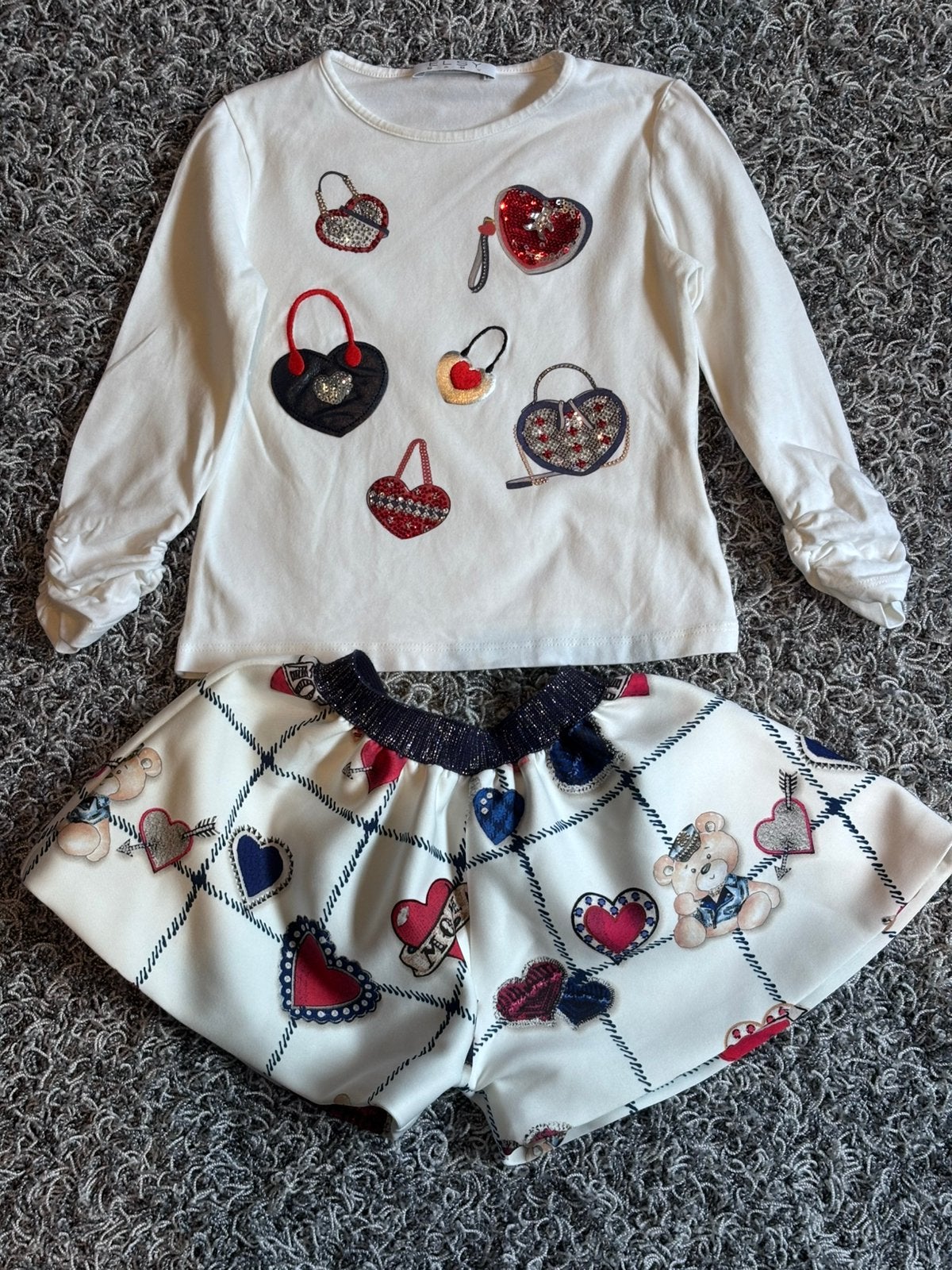 Elsy broekje 2 jaar met bijpassend shirt 3 jaar, Kinderen en Baby's, Ophalen of Verzenden, Zo goed als nieuw, Meisje, Setje