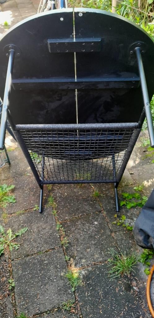 Zwarte tafel, Tuin en Terras, Ophalen of Verzenden, Zo goed als nieuw