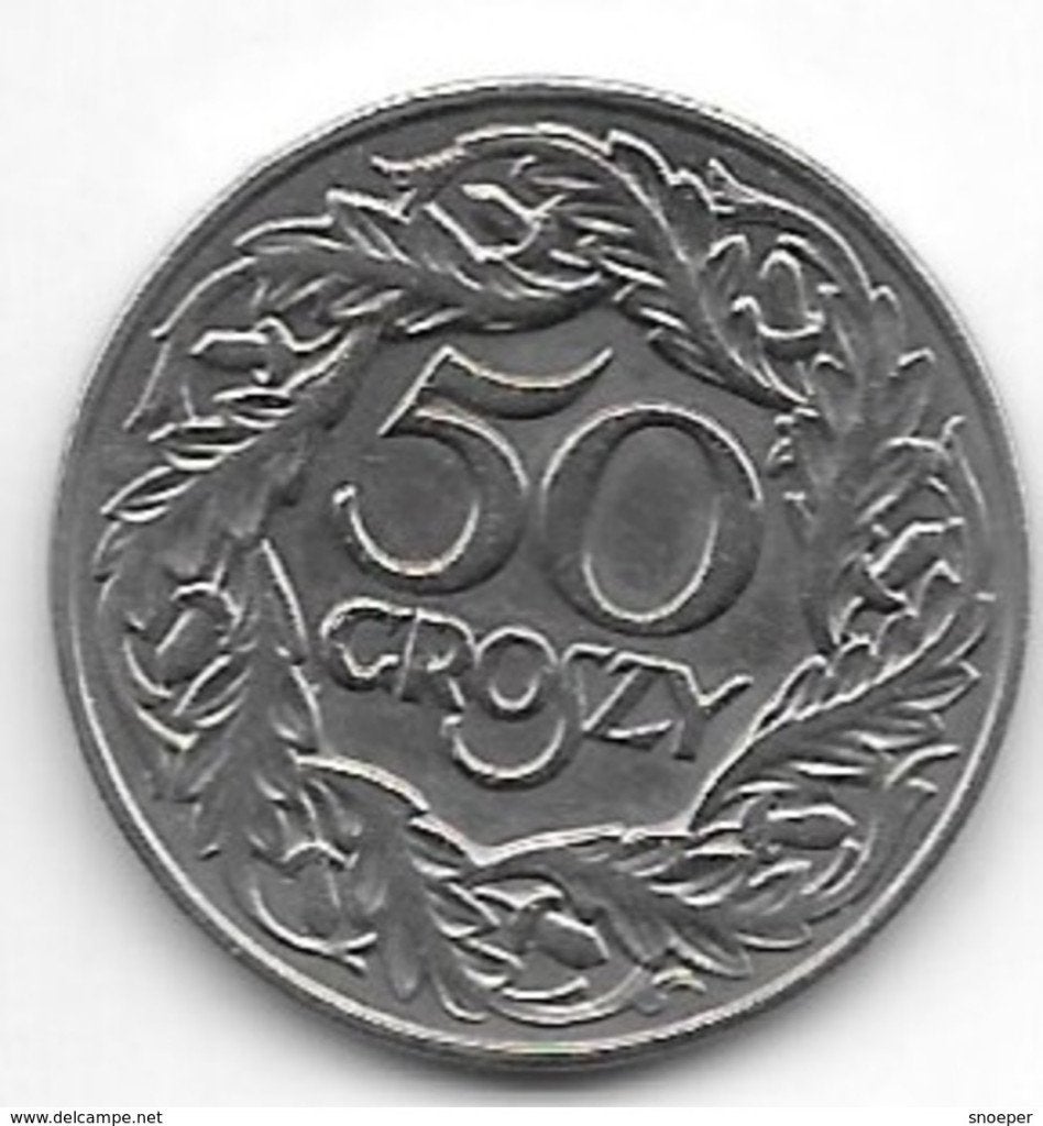polen 50 groszy 1923 km 13 xf + !!!!! catalog val. 50$, Verzenden, Polen, Losse munt