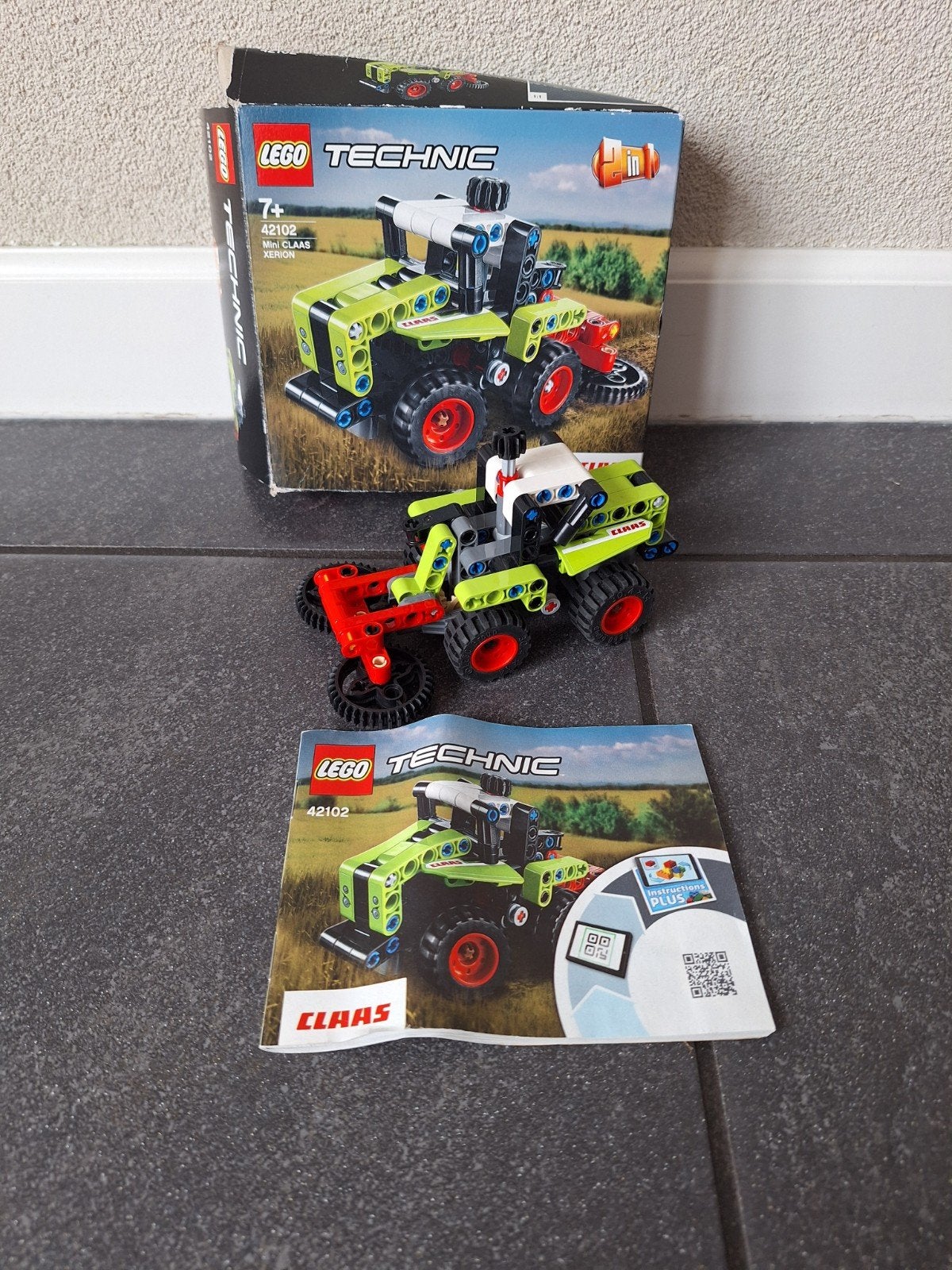 Lego Technic 42102 Mini CLAAS XERION, Ophalen, Compleet, Gebruikt, Lego