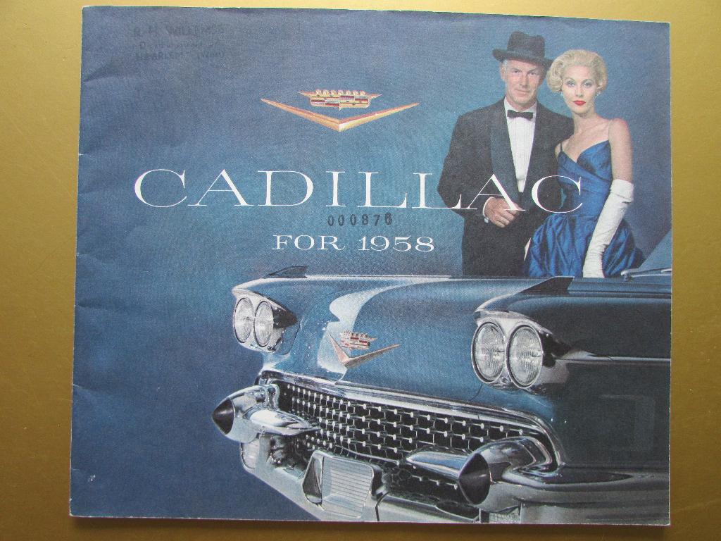 1958 Cadillac brochure, Engels, Ophalen of Verzenden, Gelezen, Overige merken