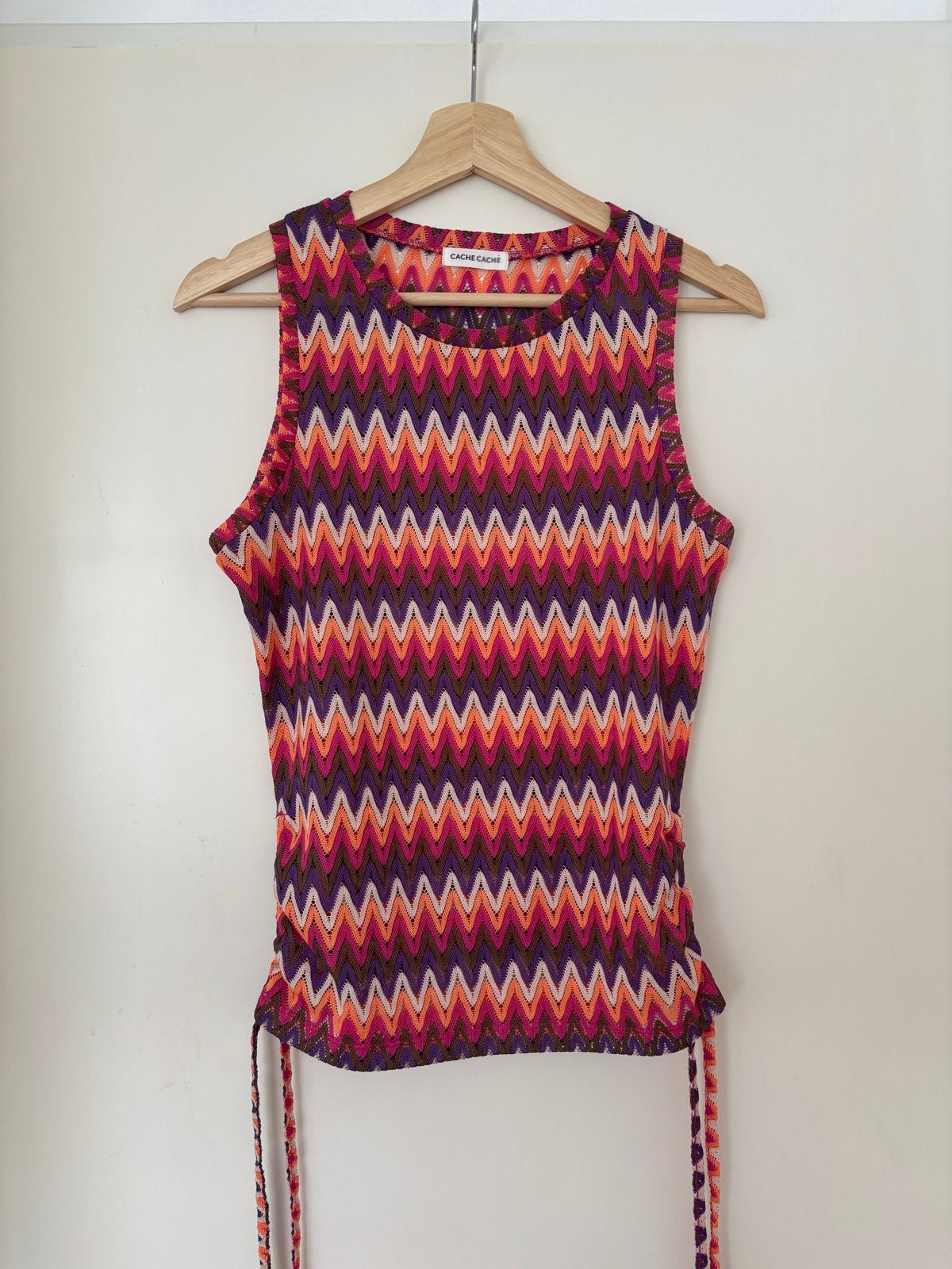 Cache Cache Zigzag Top Maat S/M, Kleding | Dames, Tops, Maat 38/40 (M), Overige kleuren, Nieuw, Ophalen of Verzenden
