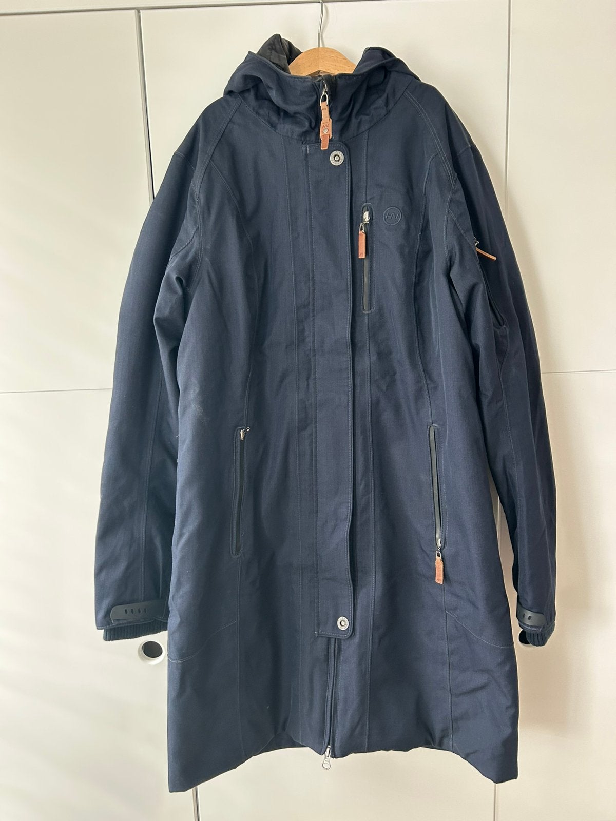 Human nature winterjas blauw maat M, Ophalen of Verzenden, Zo goed als nieuw, Maat 38/40 (M), Blauw