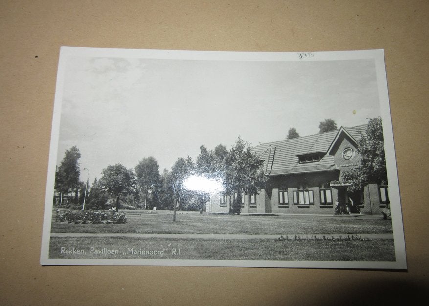 Rekken - Paviljoen Marienoord, Verzamelen, Ansichtkaarten | Nederland, Verzenden, 1940 tot 1960, Gelopen, Noord-Brabant