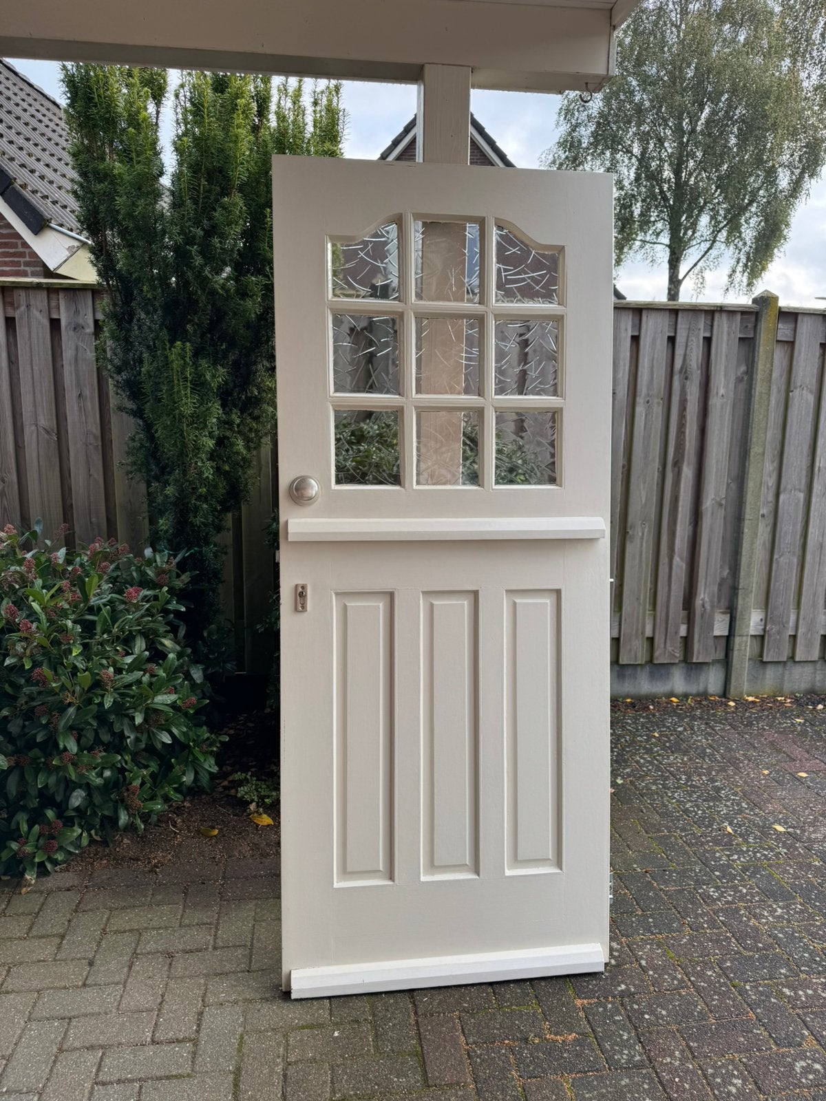 Hardhouten voordeur, 80 tot 100 cm, Ophalen of Verzenden, 200 tot 215 cm, Hout