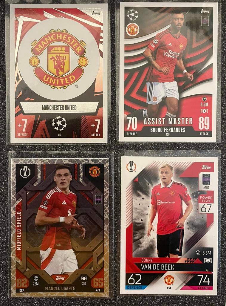 Topps en Panini    12X MANCHESTER UNITED, Verzenden, Zo goed als nieuw, Meerdere plaatjes