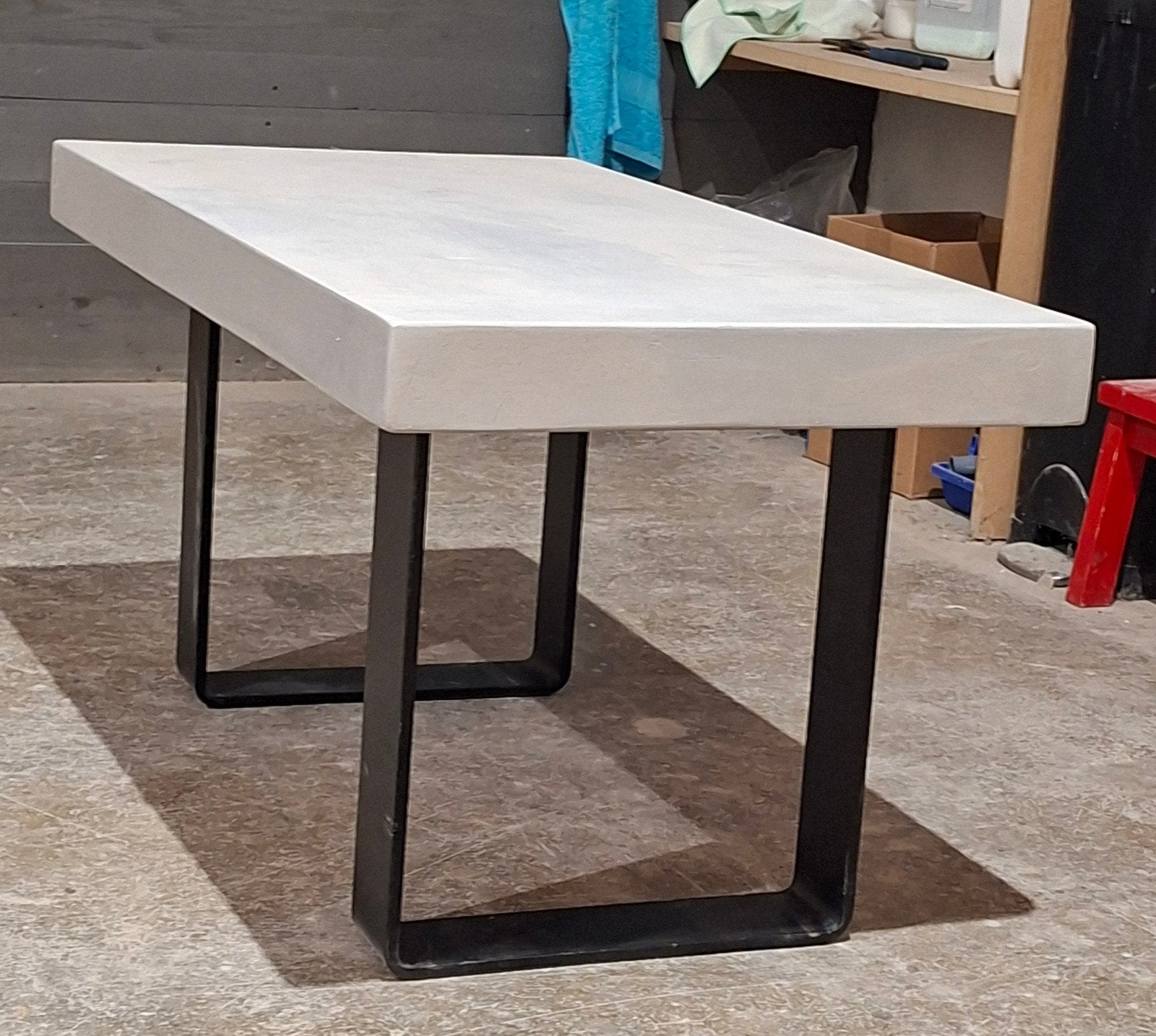 Showroom Opruiming: Betoncire Salontafel Grijs 50x90cm, Ophalen, 50 tot 100 cm, Modern, Industrieel, 50 tot 100 cm