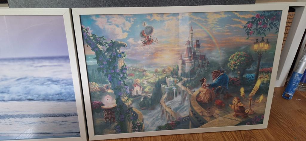 Lijst met poster., Ophalen of Verzenden