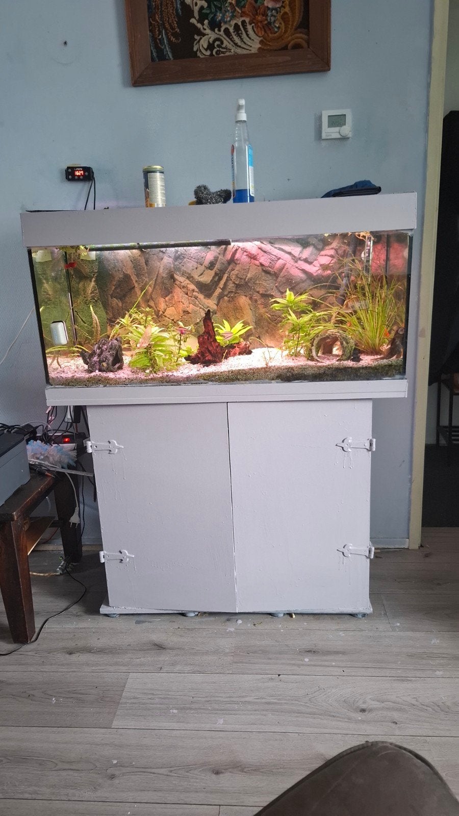 aqarium jewel rio 100x40x40, Ophalen, Gebruikt, Inclusief controller, Plant(en), Steen of Hout