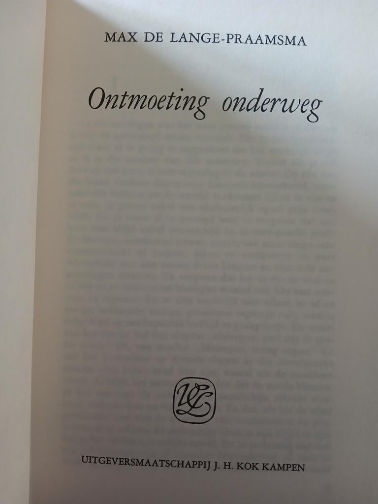 Ontmoeting onderweg. Max de Lange Praamsma, Ophalen, Gelezen, Noord-Brabant