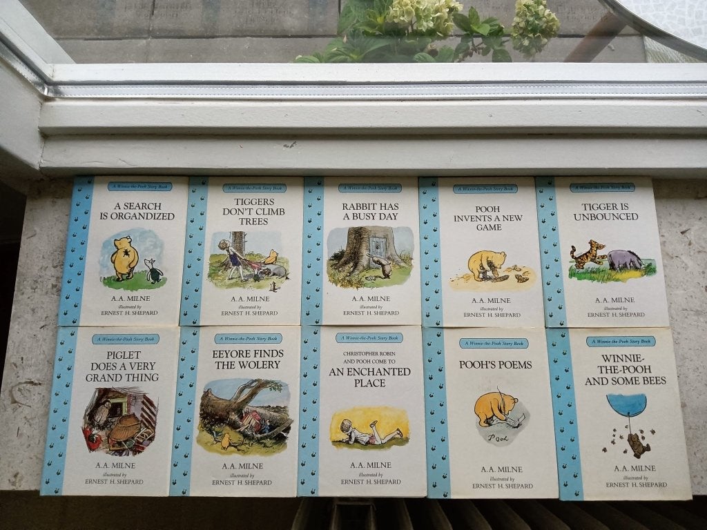 vintage boxset Winnie the Pooh boekjes, Ophalen, Winnie de Poeh of vrienden, Gebruikt, Overige typen