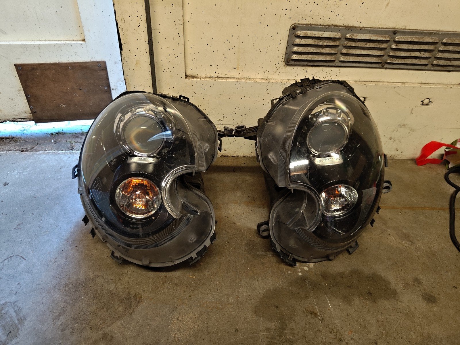 Mini R56 originele zwarte Xenon koplampen, Auto-onderdelen, Ophalen, Gebruikt, Mini
