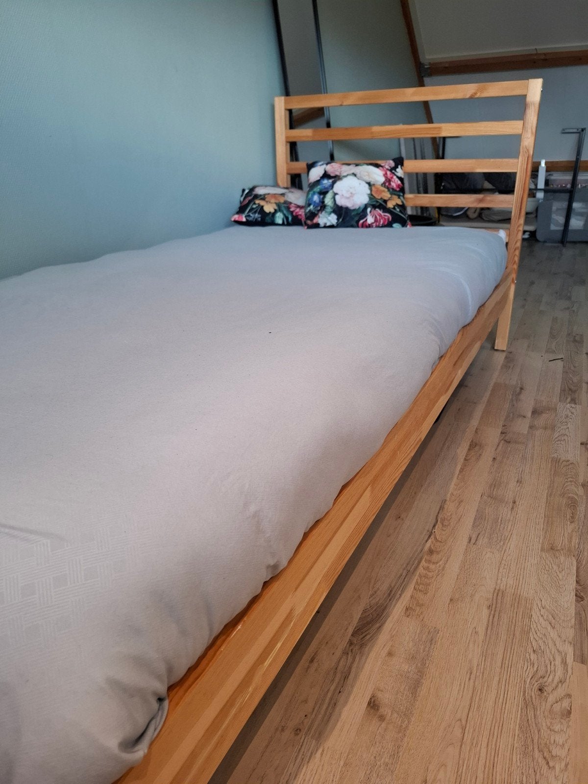 Tarva bed ikea 90x200, Ophalen, 90 cm, Eenpersoons, Wit