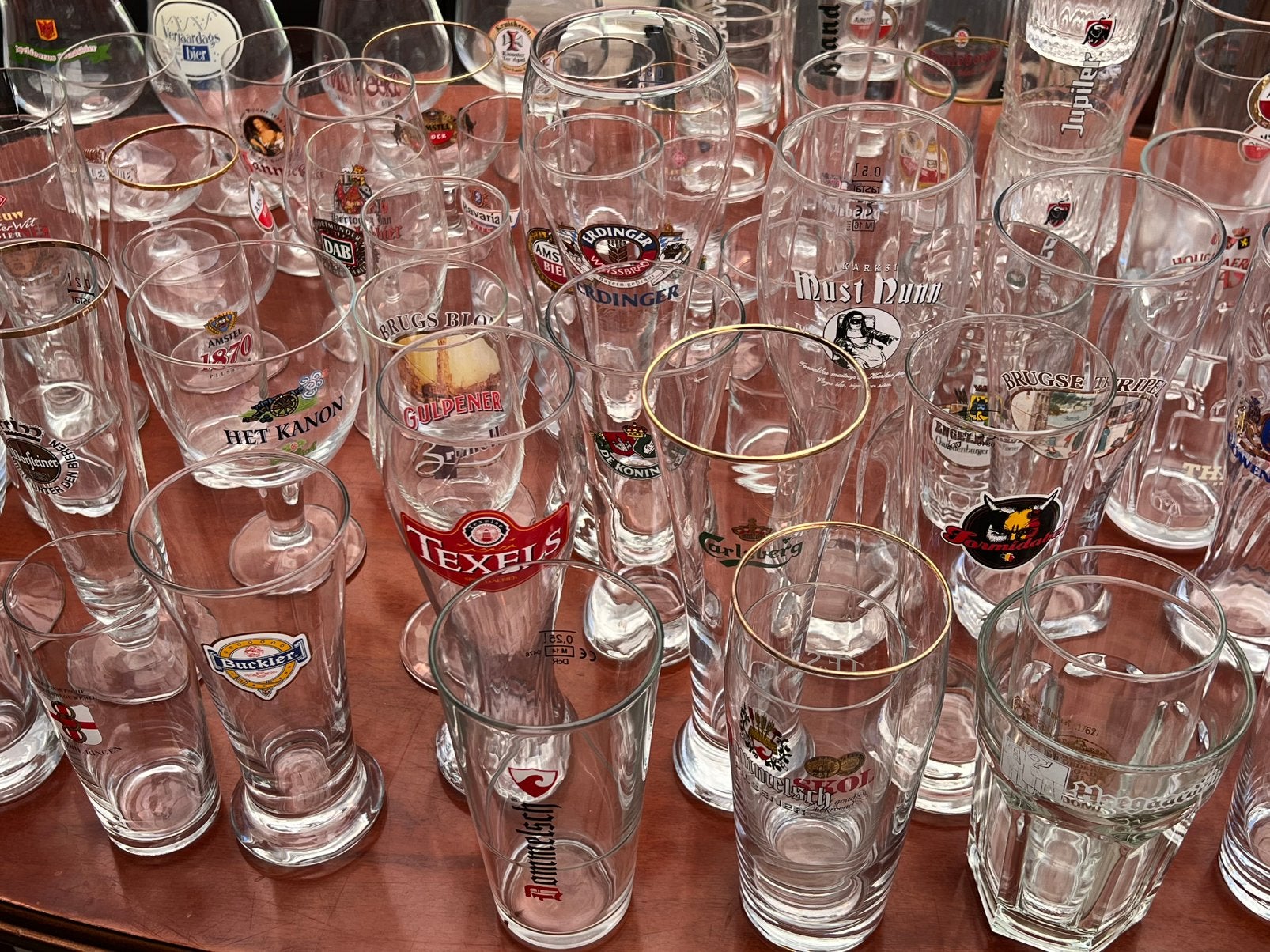 HEEL VEEL bierglazen, Ophalen, Gebruikt, Bierglas