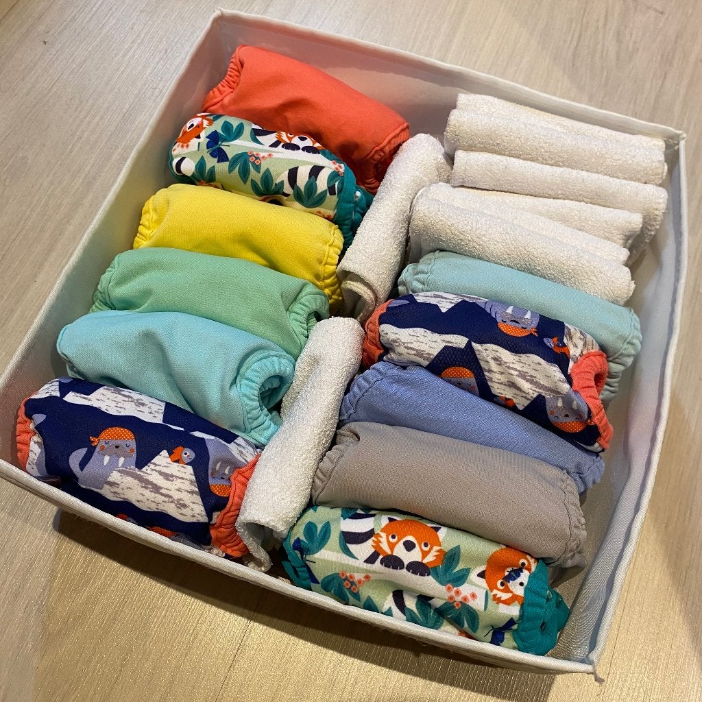 Wasbare newborn luiers, Kinderen en Baby's, Ophalen of Verzenden, Zo goed als nieuw, Overige typen, Overige merken