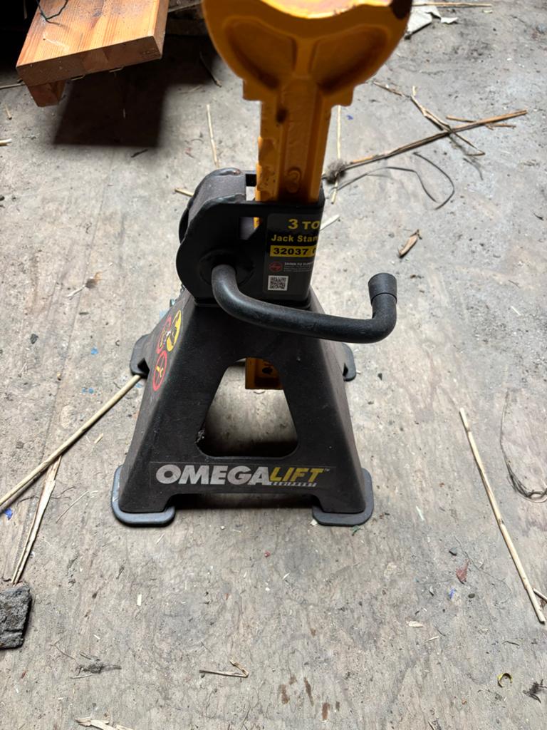 OmegaLift 3 Ton Kriksteun - Jack Stand, Auto diversen, Krikken, Gebruikt, Schaarkrik, Mechanisch, Ophalen of Verzenden