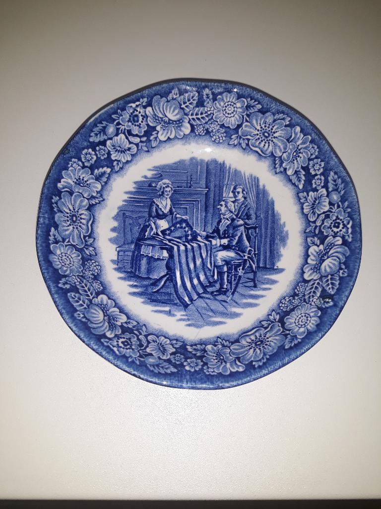 Liberty Blue dessert/fruit schaaltje, Antiek en Kunst, Ophalen of Verzenden