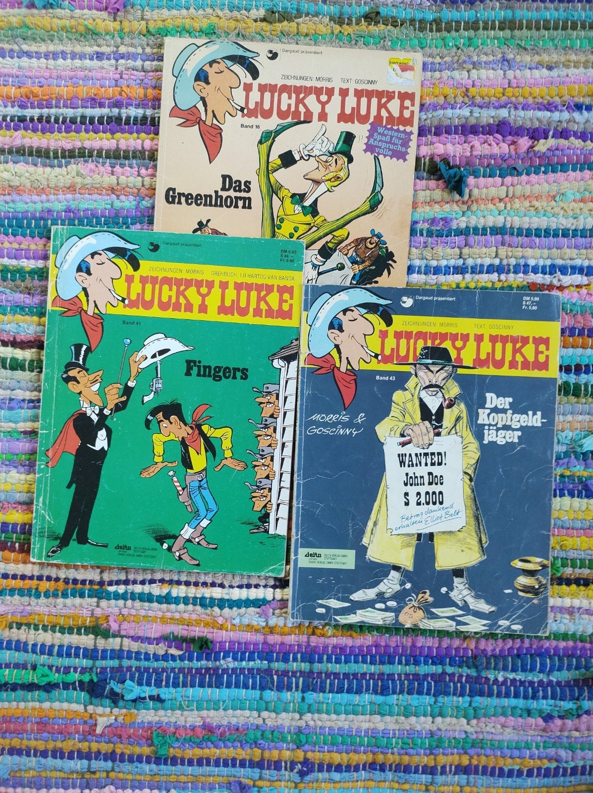 Lucky Luke Stripboeken - 3 Duitse edities, Boeken, Stripboeken, Ophalen of Verzenden, Gelezen