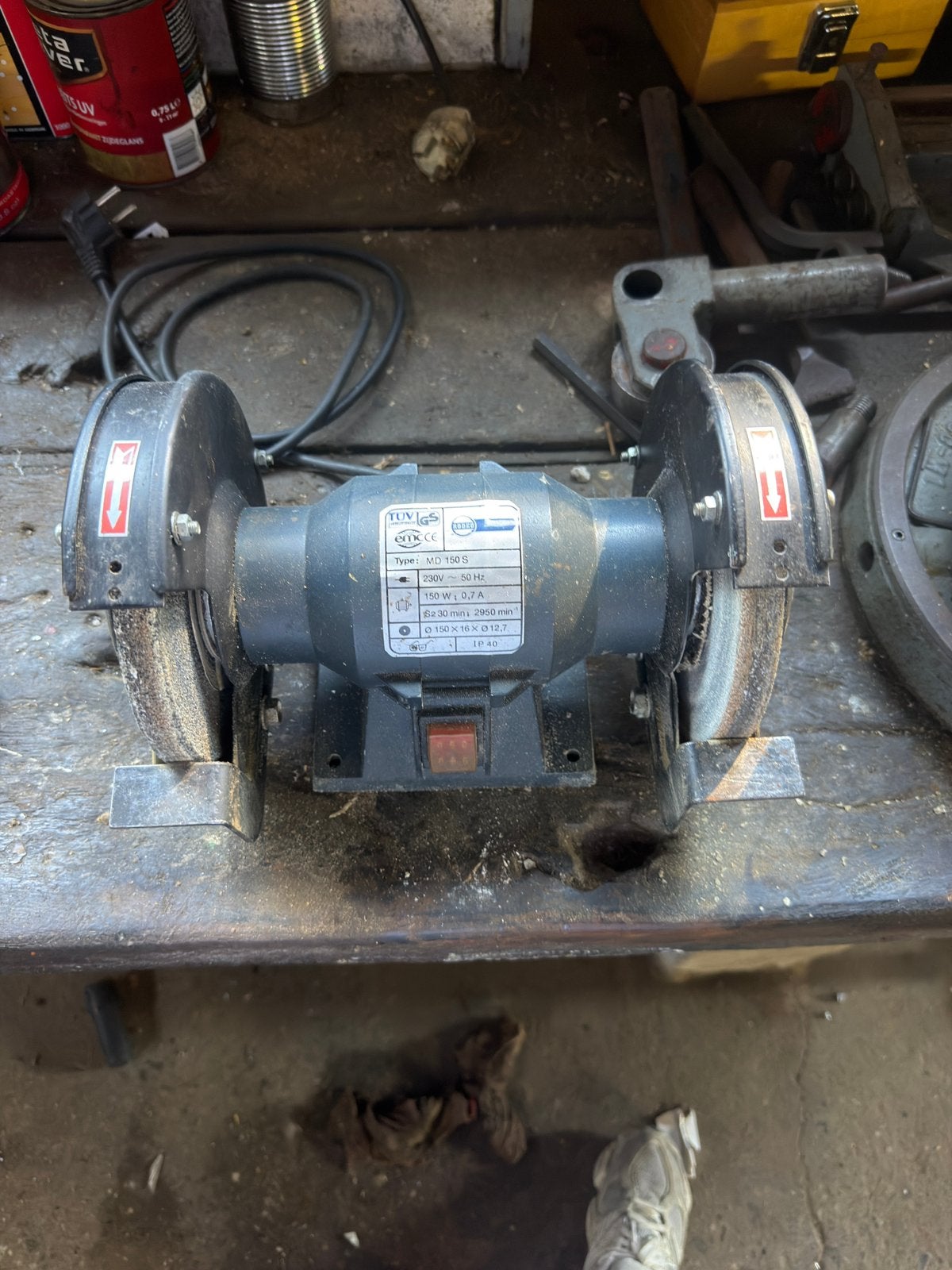 Rodeo MD 150 S bankslijper te koop, Ophalen, Zo goed als nieuw, Minder dan 700 watt, Werkbankslijpmachine