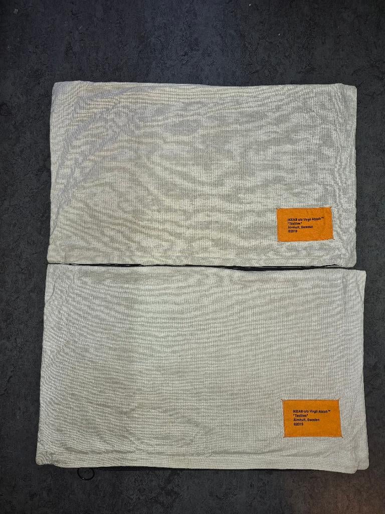 Virgil Abloh Markerad ikea kussenhoezen, Minder dan 50 cm, 50 tot 100 cm, Beige, Ophalen of Verzenden