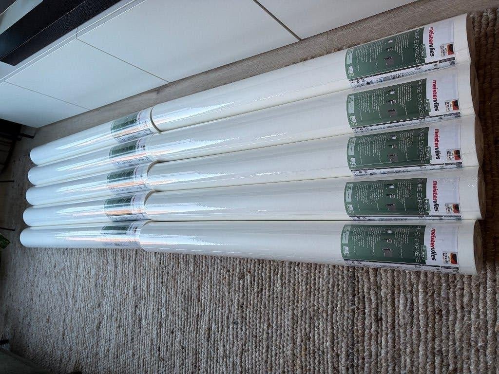 10 rollen Renovlies Behang 150 gram - NIEUW - 25 x 1 M, Ophalen, Renovlies