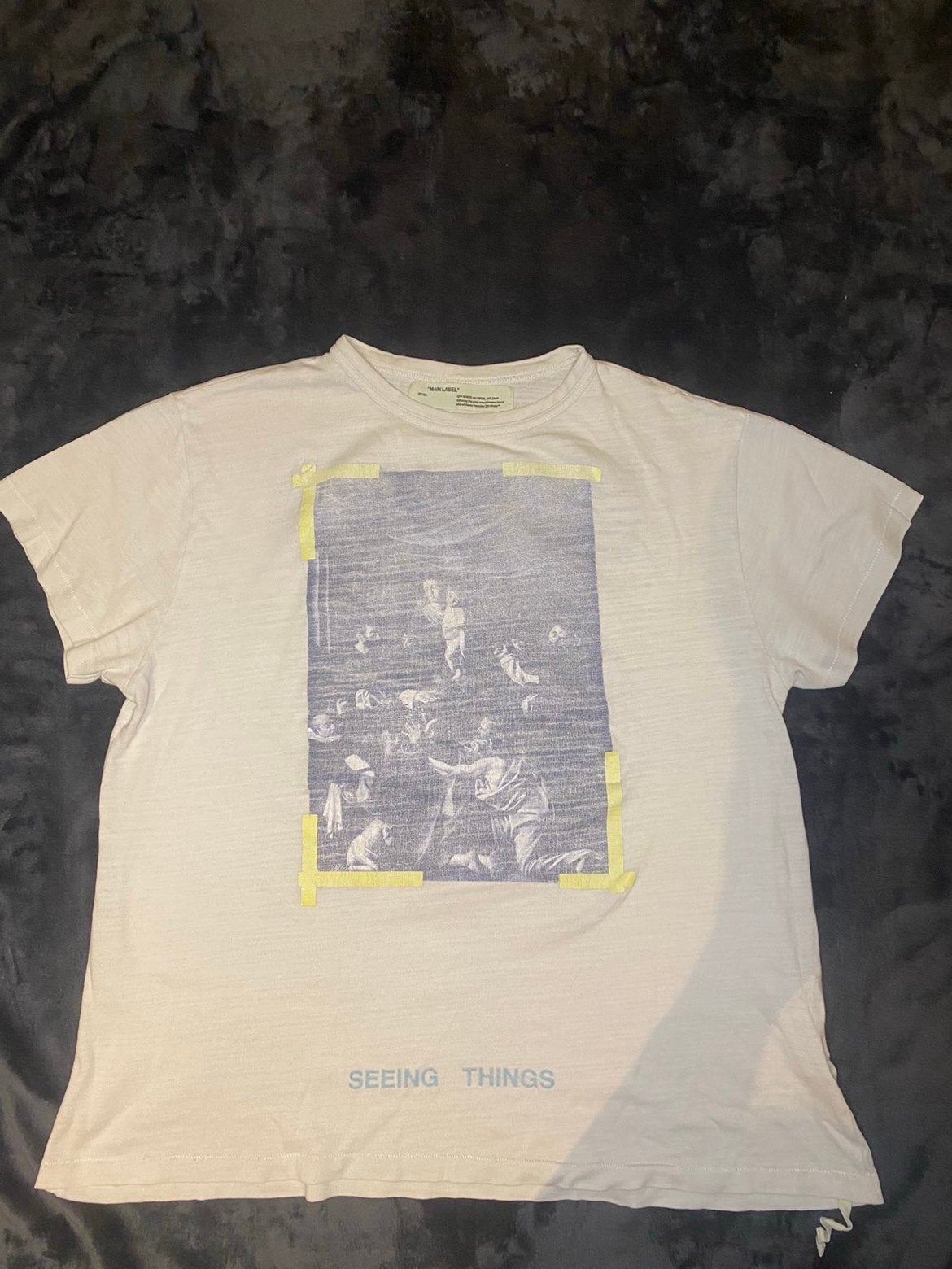 Off-White Caravaggio Virgil Abloh Tee, Ophalen of Verzenden, Zo goed als nieuw, Maat 48/50 (M), Wit