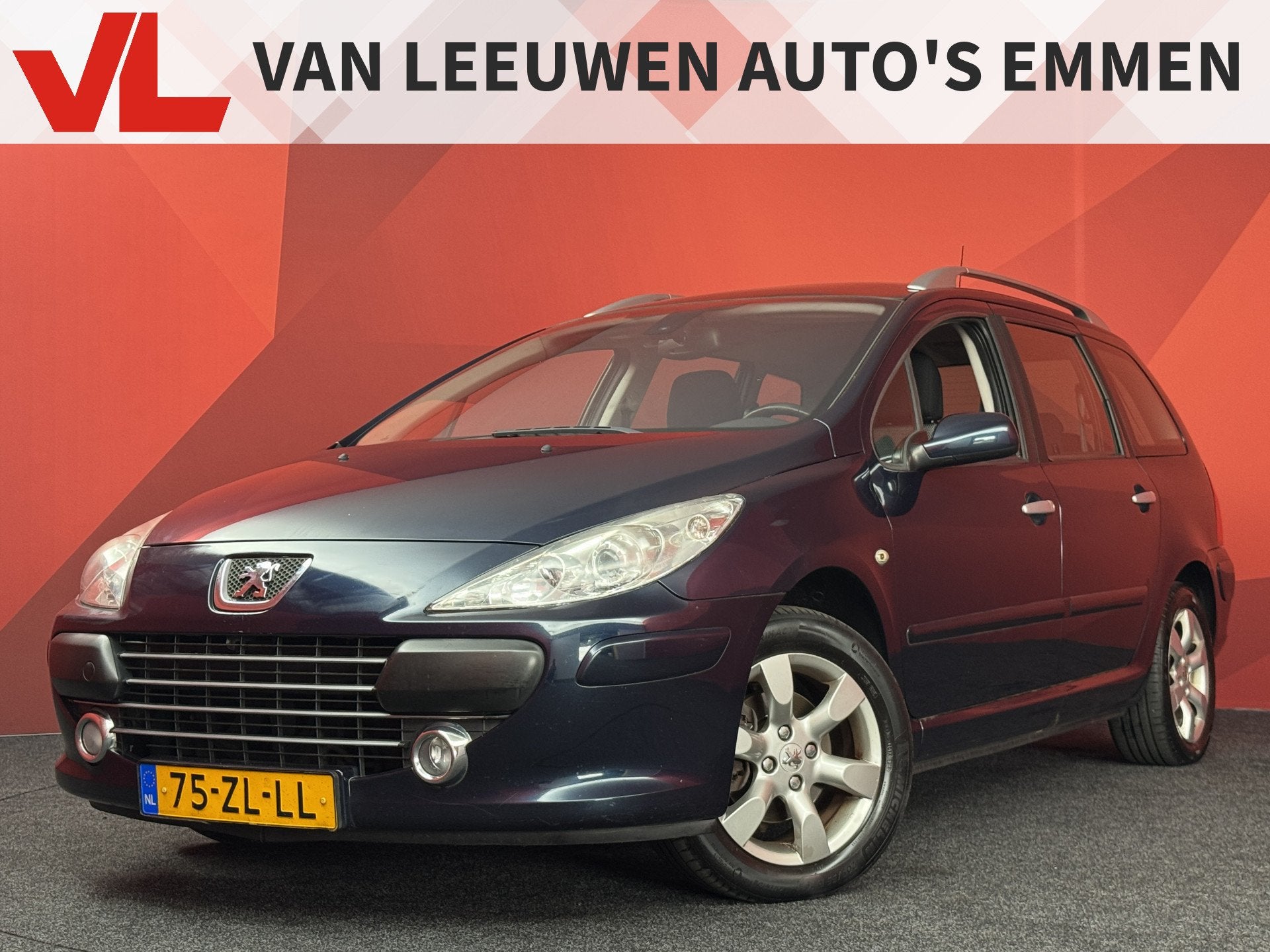 Peugeot 307 SW 2.0-16V Premium | APK 07-11-2027 | Inruilkoop, Gebruikt, Zwart, 4 cilinders, Blauw