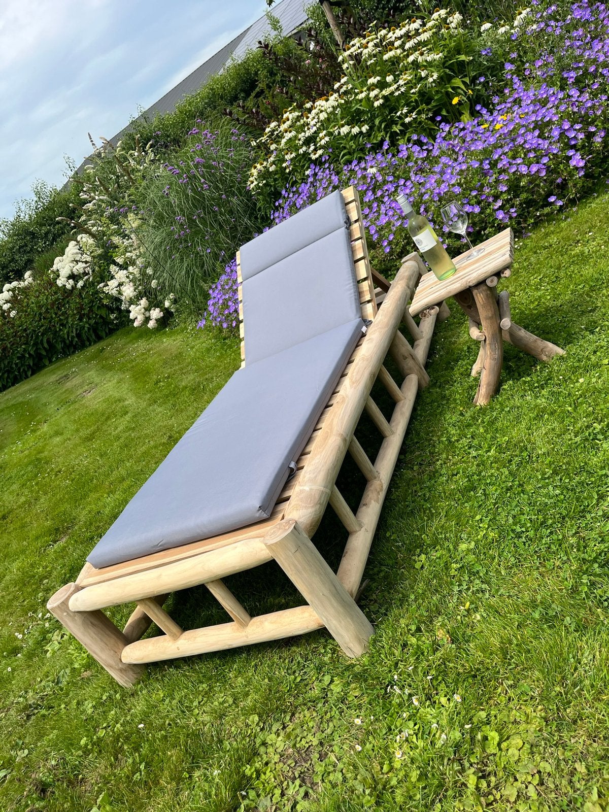 Set (2) ligstoelen verstelbaar NIEUW! €699,- 🌱🌞, Tuin en Terras, Ophalen, Nieuw, Teakhout, Verstelbaar