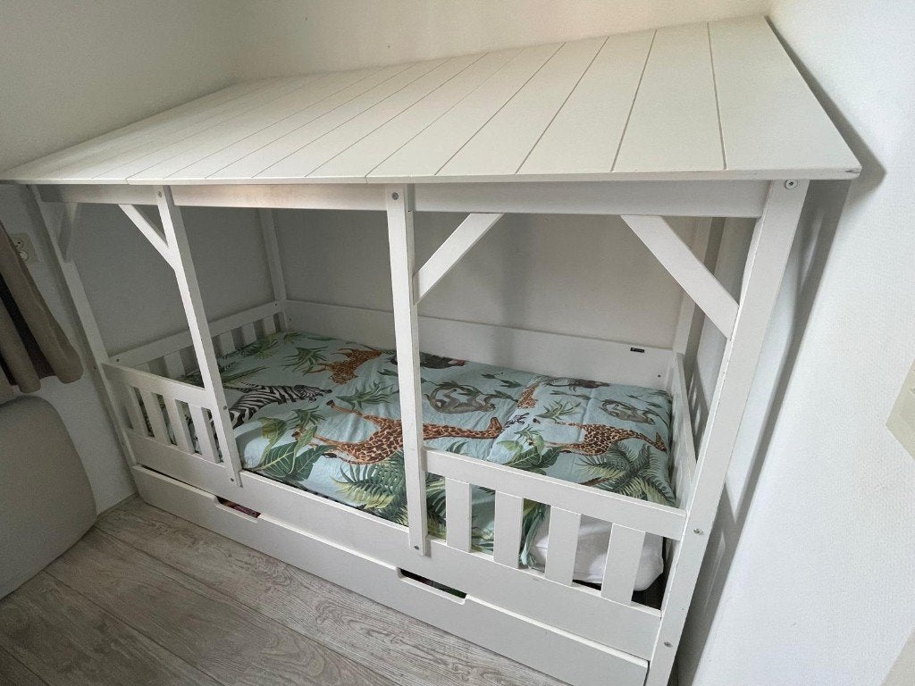 Bed, Ophalen, Gebruikt, 90 cm, Eenpersoons