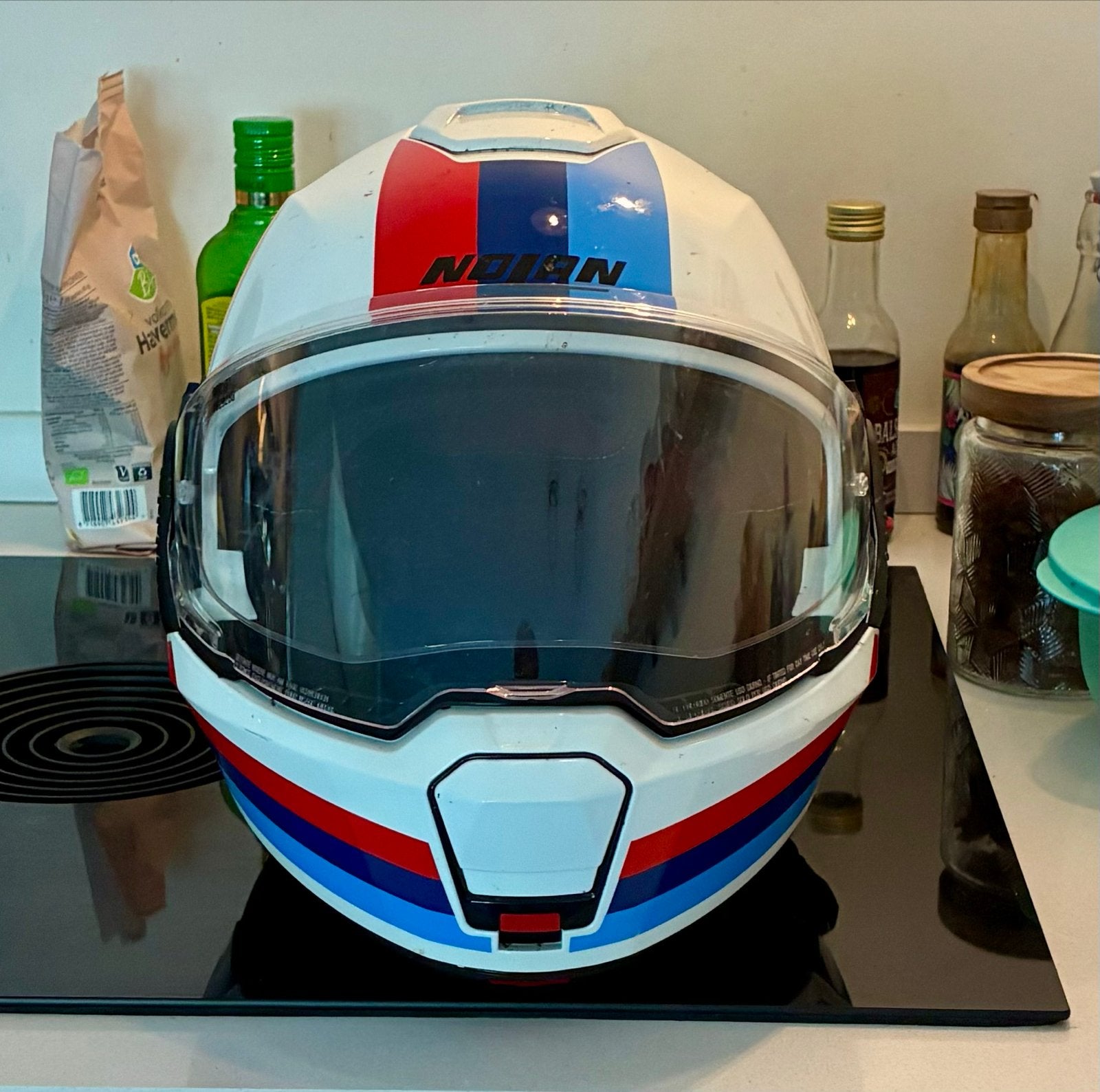 Nolan N120-1 Systeemhelm met N-Com B101 - Maat S, Motoren, Kleding | Motorhelmen, Ophalen, Systeemhelm, Heren, Nolan