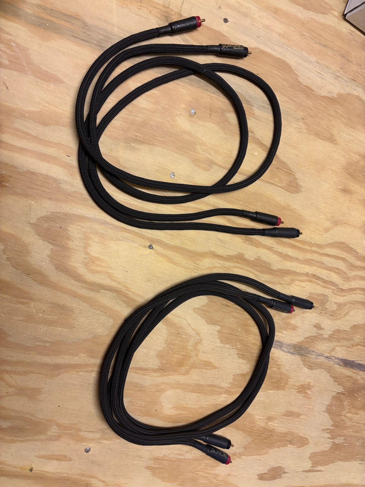 Sonore interlink rca kabel, 2 stuks, Ophalen of Verzenden, Zo goed als nieuw, Minder dan 2 meter, Interlink-kabel