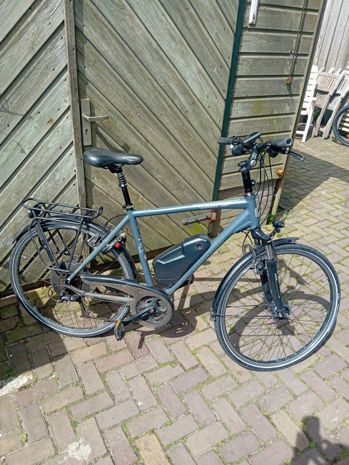 Kalkhoff pro connect x27  herenfiets (slag in achterwiel), Ophalen, Gebruikt, 50 km per accu of meer, Overige merken