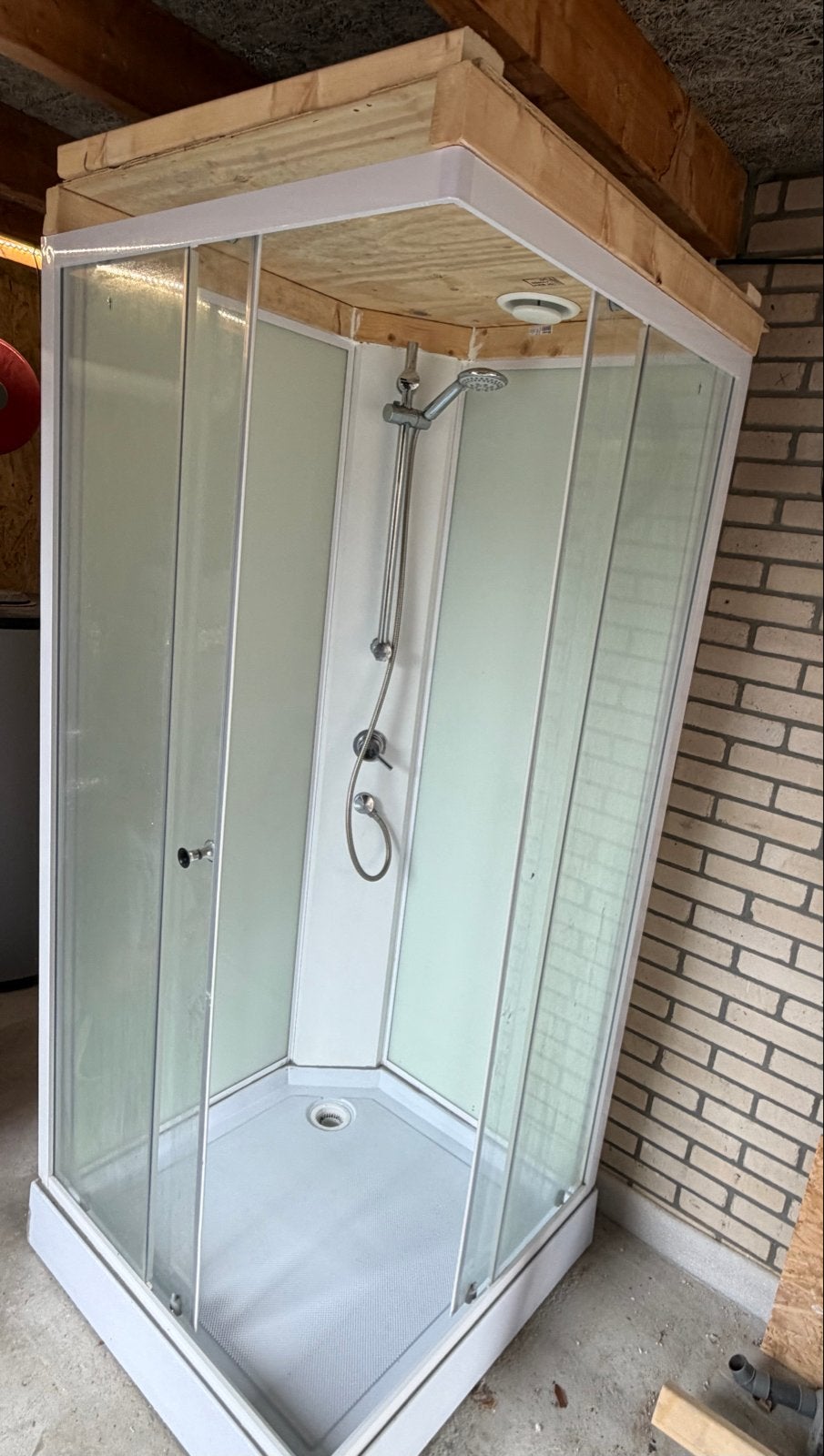 Nooddouche / Tijdelijke douche voor verbouwing, Ophalen, Gebruikt, Met douche