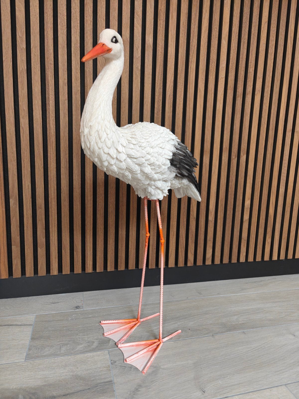 Ooievaar, geboorte bord, 79cm hoog., Ophalen of Verzenden, Nieuw, Dier