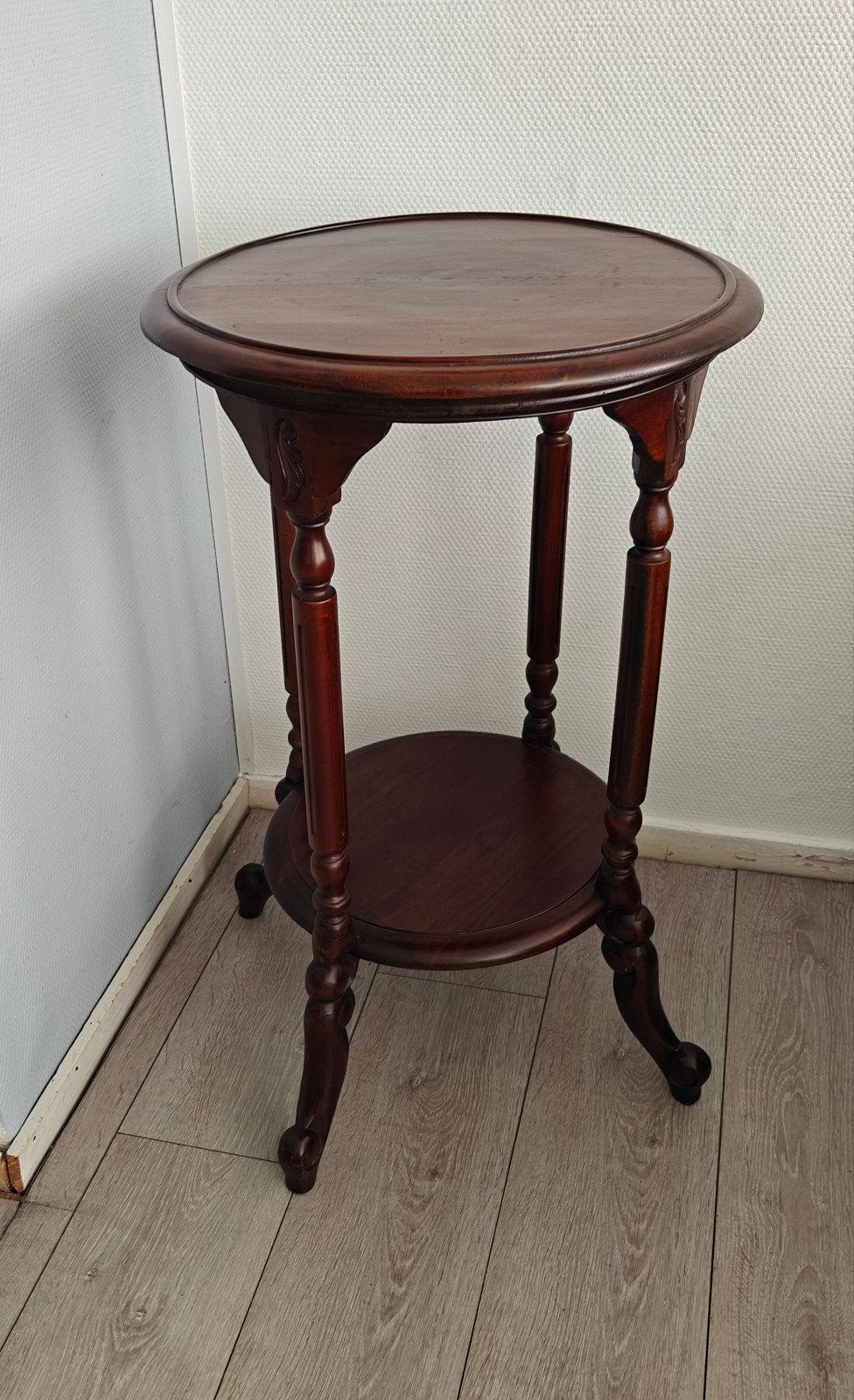 Antieke teak houten plantentafel/bijzettafel, Ophalen