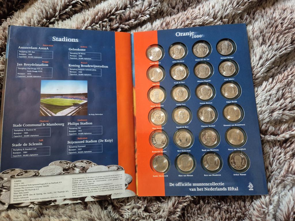 Echtr Oranje 2000 Shell Munten Album - Voetbal Memorabilia, Ophalen of Verzenden