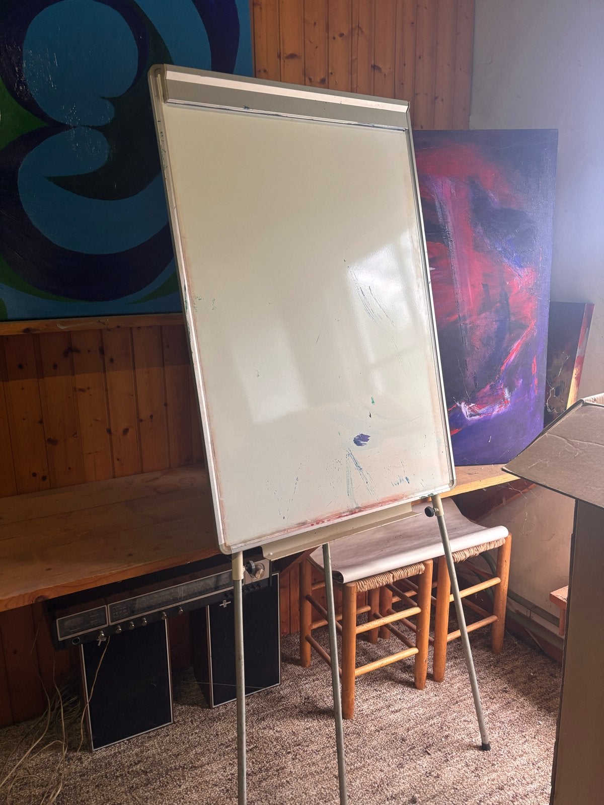 driepoot whiteboard / flipover-ezel, Ophalen, Whiteboard