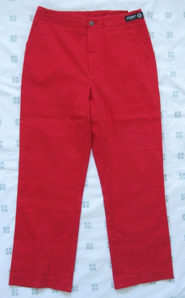 Rosner rode broek, capri lang, maat 36, model Daggy, 7/8, Ophalen of Verzenden, Zo goed als nieuw, Driekwart, Maat 36 (S)