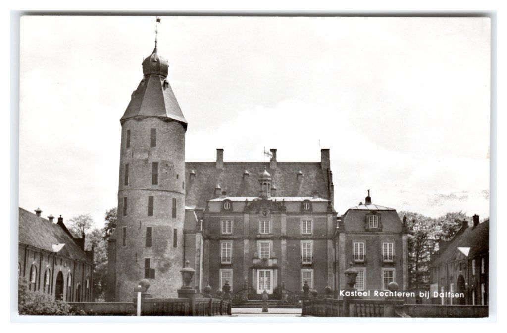 Dalfsen, Kasteel Rechteren bij Dalfsen, Ophalen of Verzenden, 1960 tot 1980, Ongelopen, Overijssel