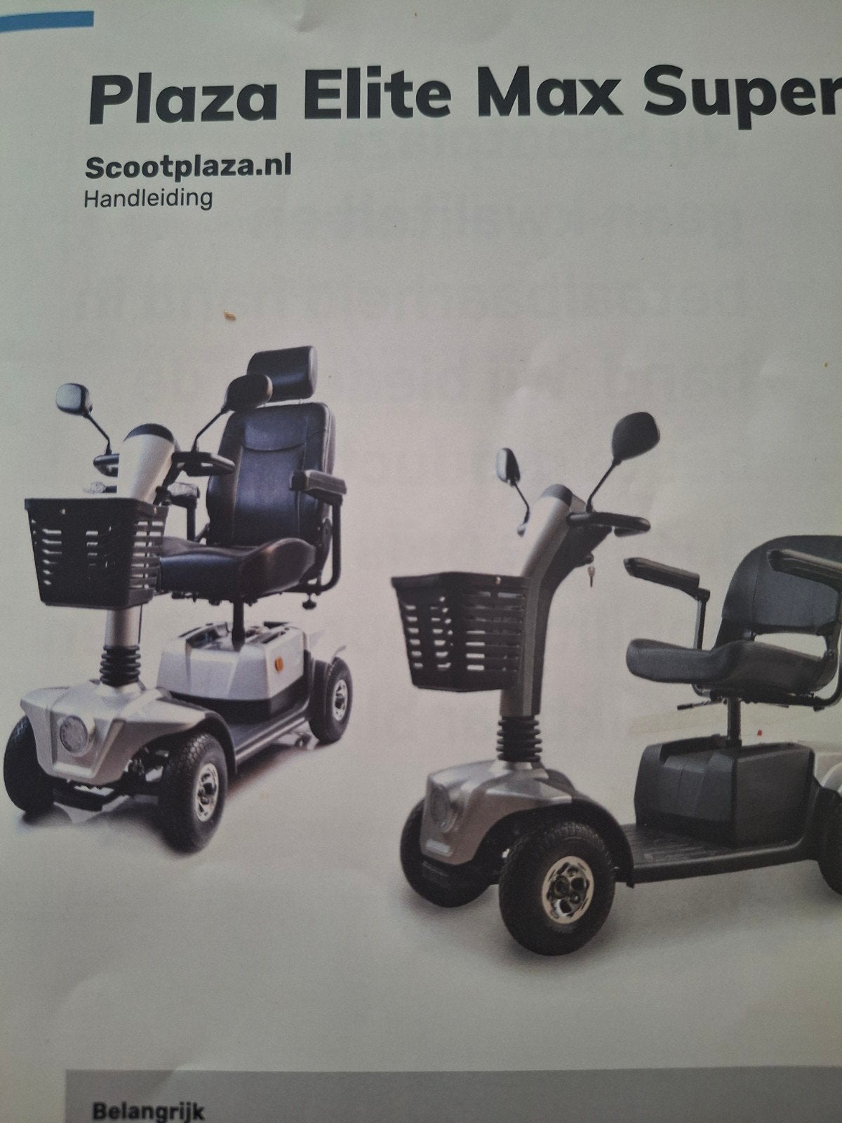 te  koop mooie scootmobiel ,plaza elite max super, Diversen, Ophalen, Gebruikt, Overige merken, 10 km/u of minder