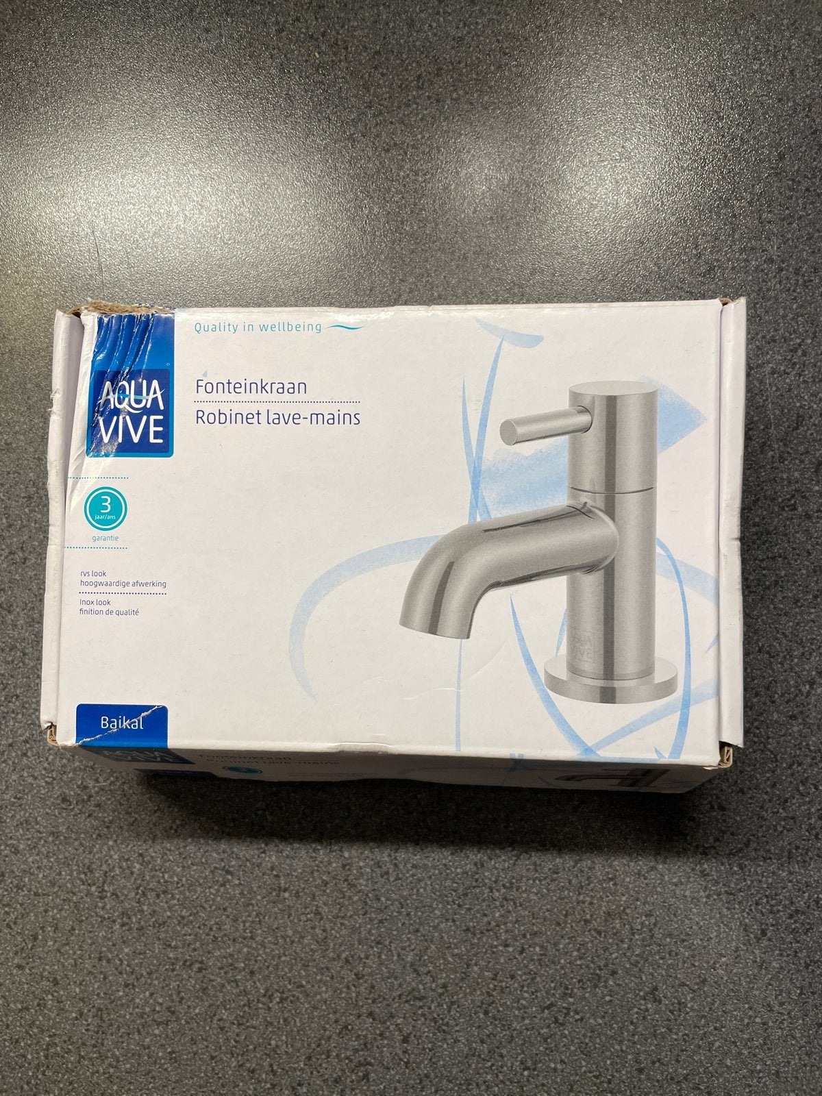 Aqua Vive Fonteinkraan - RVS Look, Ophalen of Verzenden, Nieuw, Rvs, Kraan