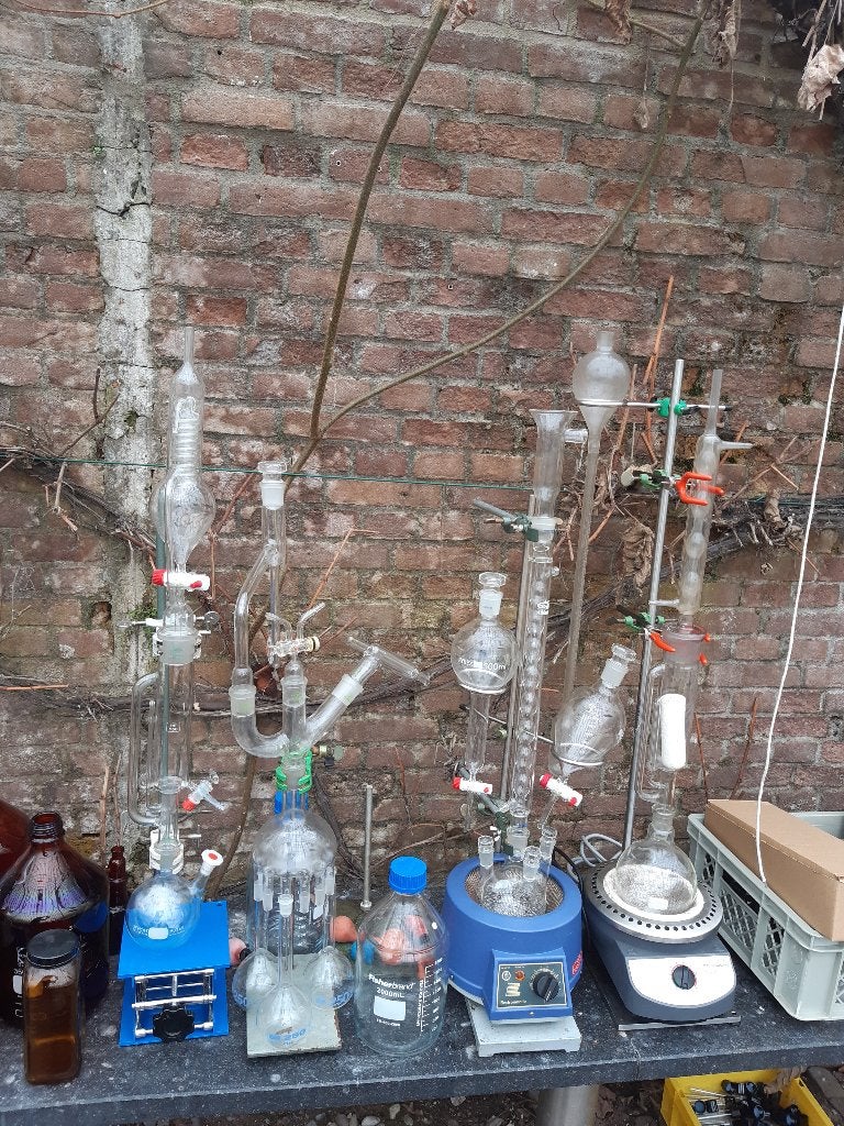 vacuüm destillatie Soxhlet extractie verdamping verwarming, Ophalen, Gebruikt