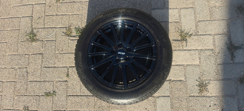 16 inch OXXO Best Zwart+ Conti Winterbanden 5x108 Ford Focus, Auto-onderdelen, Banden en Velgen, Ophalen, Gebruikt, 16 inch, Banden en Velgen