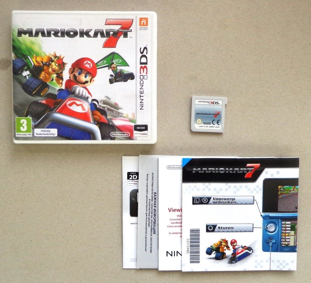 Mario Kart 7 voor de Nintendo 3DS, Spelcomputers en Games, Games | Nintendo 2DS en 3DS, 1 speler, Racen en Vliegen, Ophalen of Verzenden