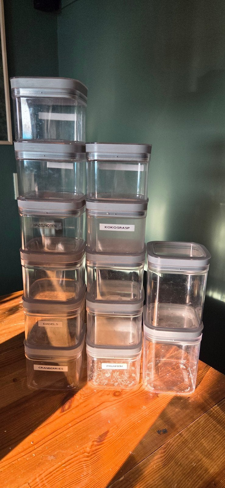 Curver vershoudbakjes - 11x 800ml, 2x 1.8L, Gebruikt, Kunststof, Ophalen of Verzenden, Voorraadpot