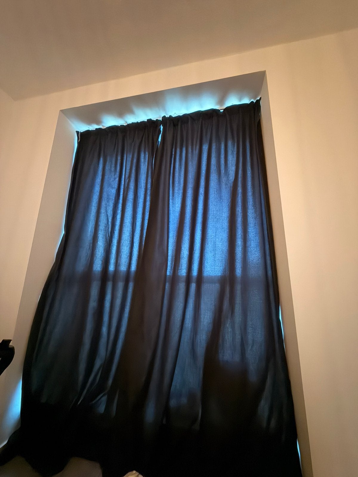 4 Black Blackout Curtains, Ophalen, Zo goed als nieuw