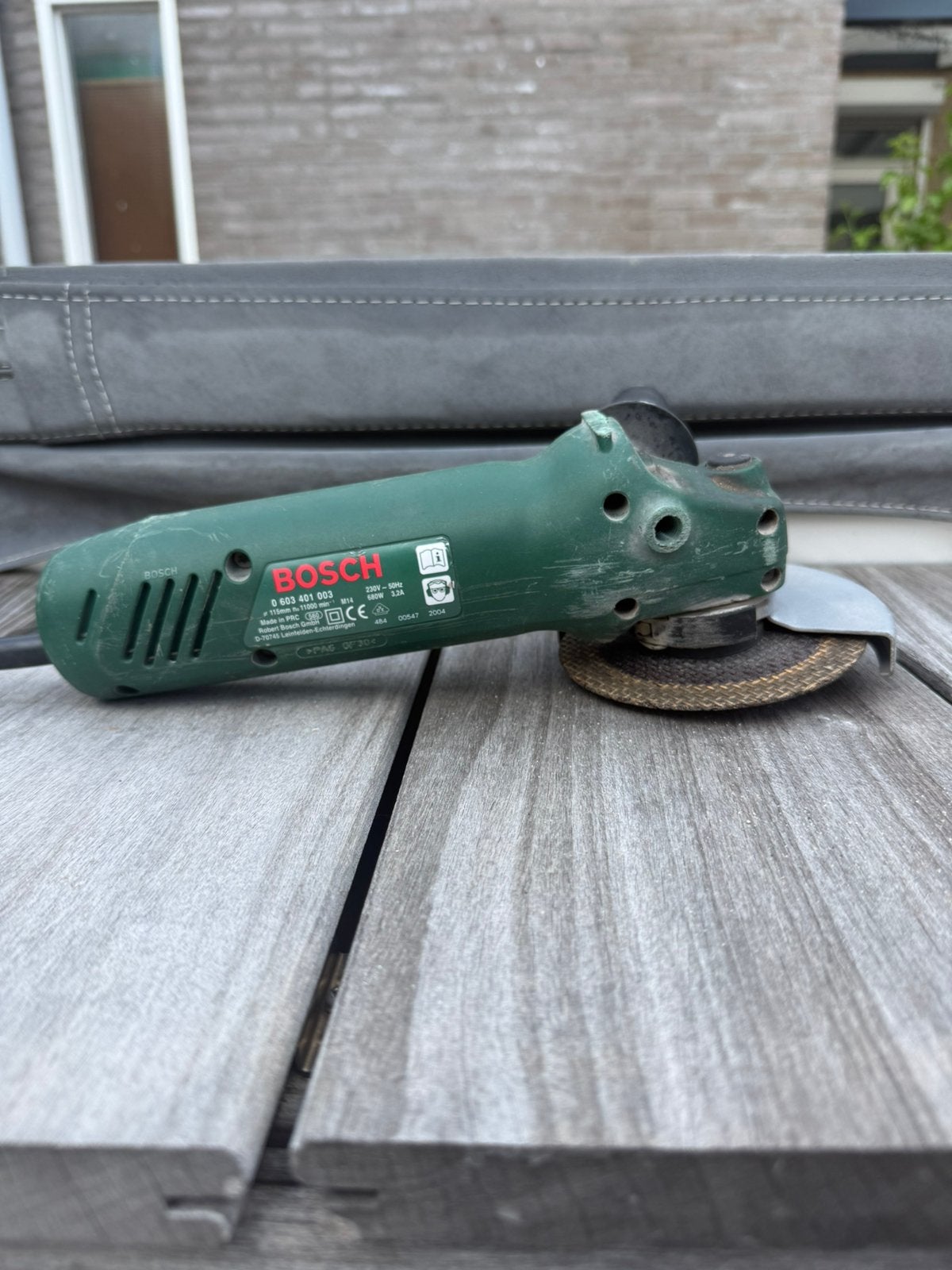 Bosch flexmachine PWS 6-115, Ophalen of Verzenden, Gebruikt, Minder dan 700 watt, Haakse handslijpmachine