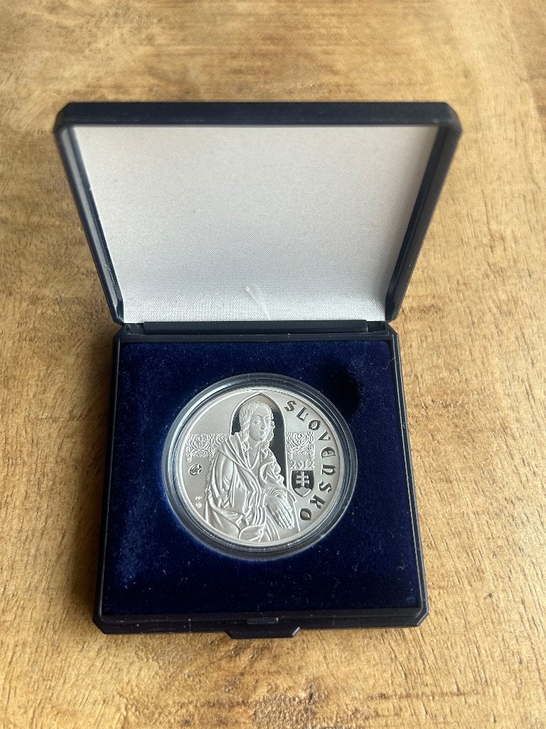 Slowaakse zilveren 10 euro munt 2012, Ophalen of Verzenden, Koningin Beatrix, Euro's