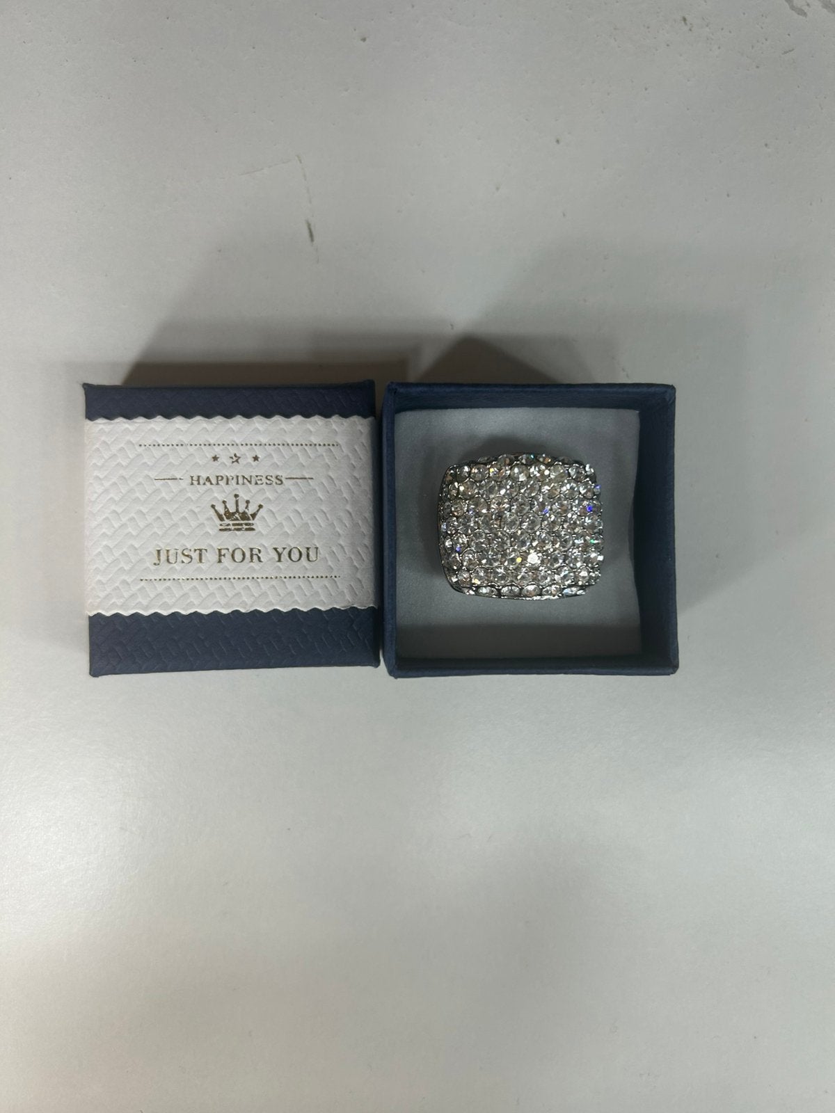 Zilvere ring, Ophalen of Verzenden, Zo goed als nieuw, Overige kleuren, Minder dan 95 cm